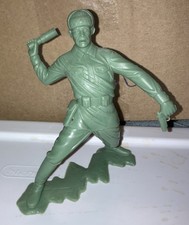 VINTAGE, ORIGINAL 1963 MARX WWII Grenade RUSSIAN SOLDIER, 6" INCH FIGURE,  2 