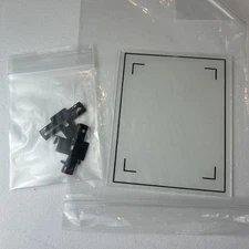 Polaroid MP-4 Focusing Screen / Ground Glass,  4 x 5" (100mm x 122mm)  w/Clips