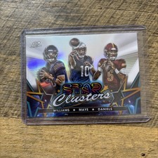 2024 Topps Chrome Cosmic Football Star Clusters Daniels Williams Maye RC SP