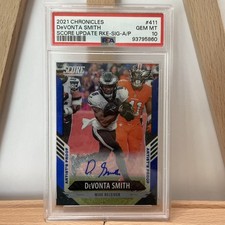 2021 Chronicles - Score Update Sig Rookie Art Proof DEVONTA SMITH #411  /35 (RC)