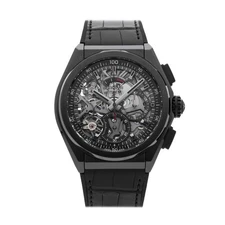 Zenith Defy El Primero 21 Black Ceramic Auto Mens 44 Watch 49.9000.9004/78.R582