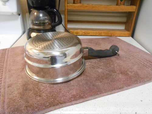SALADMASTER Steamer Insert 8" Stainless NO DENTS, NO RUST, SITS FLAT! - Picture 3 of 5