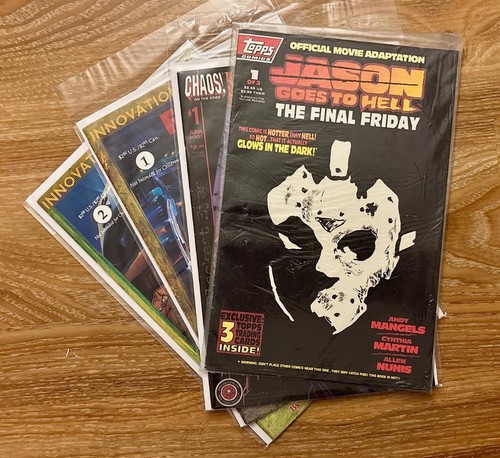 Lot (4) JASON GOES TO HELL, HALLOWEEN II, FREDDY NIGHTMARE HORROR COMICS