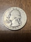 1934 25C Washington Quarter Actual Quarter Check My Other Quarter Inventory