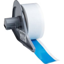 Brady M7c-1000-595-Lb Continuouslabelstock, Blue, Gloss, 1Inw