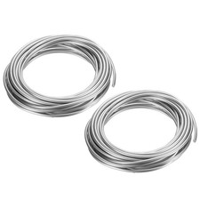2Rolls 99.99 High Purity Zinc Wire 9 Pure Zinc Beading Wire 3mm 16.4'/Roll 