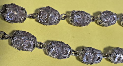 Rosary Beads Crucifixes Catholic Lot of 5 Vintage Sets Inri, Blue Pearl Ornate - Picture 6 of 14