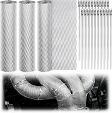 Exhaust Heat Shield Automotive, 12"x24" 3 Pack Embossed Aluminum Heat Shield Kit
