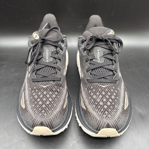 Hoka One One Womens Clifton 9 1127896 BRGL Black Running Shoes Sneakers Sz 7.5 B - Picture 5 of 14