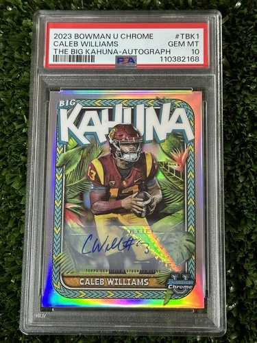 2023 Bowman Chrome University Caleb Williams Big Kahuna Auto #74/150 PSA 10! 🔥