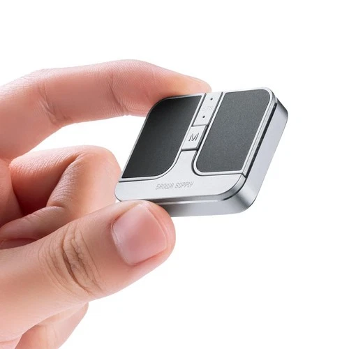 Ultra-Small, Ultra-Thin, Quiet, Rechargeable Bluetooth Mouse, Gunmetal, 400-MAWB