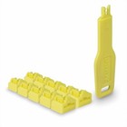 Lindy 47900 RJ45 Port Locks Yellow. 10x +