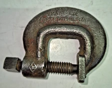 Vintage J. H. Williams & Co. No. 0 Vulcan Heavy Service C-clamp Made In USA