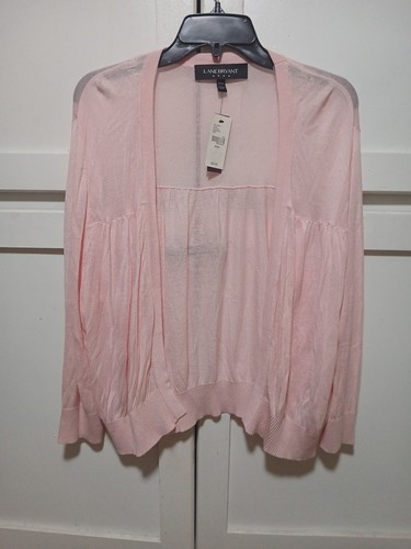 NWT Lane Bryant Womens Light Pink Open Front Cardigan Sweater Size 22/24 - Picture 2 of 13