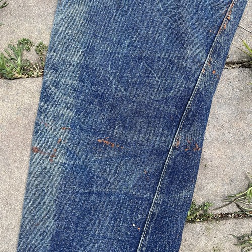 Vtg Levi’s 501XX Big E Redline Selvedge 50s Jerky Patch Hidden Rivets 29 x 28 - Picture 13 of 20