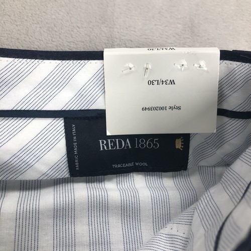BROOKS BROTHERS Classic Fit Wool 1818 Dress Pants Men's Size 34x30 Navy Blue NWT - Picture 7 of 11