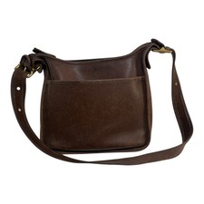 Vintage Coach Ergo Mahogany Brown Leather Hobo Shoulder Bag 9066 Made in USA