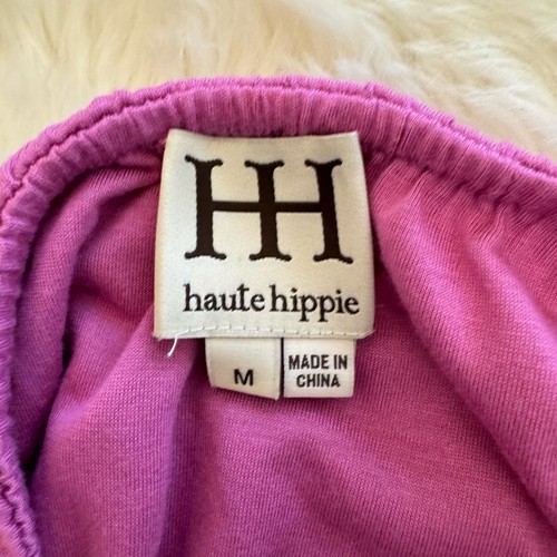 Haute Hippie Purple Strapless Tiered Maxi Dress Medium - 第 2/7 張圖片