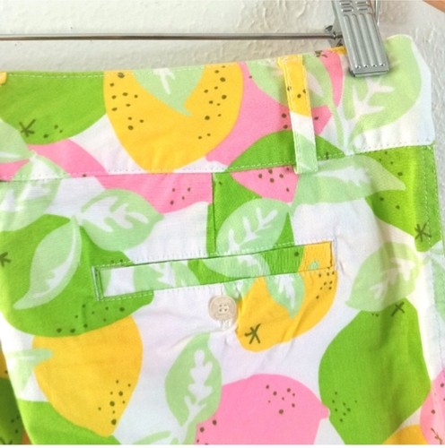 Lilly Pulitzer Vintage White Label Citrus Fruit Novelty Print Capri Pants - Picture 4 of 7