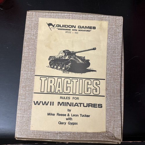 Guidon Spiele TRACTICS Komplettsatz in Box, 3 Hefte, Gary Gygax, Reese, Tucker - Bild 1 von 19