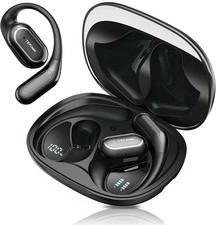 Open Ear Bluetooth Earbuds, 80H Playtime, IPX7 Waterproof Sport Headphone.