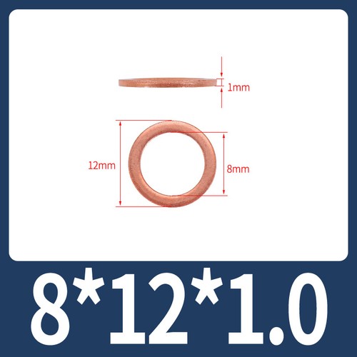Flat Plain Washers DIN 125 Screws Round Gaskets - Copper - Picture 37 of 129