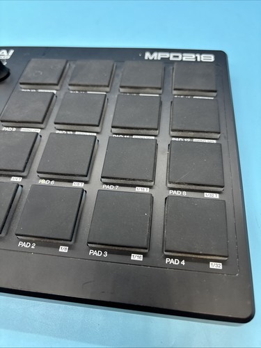 AKAI Professional MPD218 - USB MIDI Controller with 16 MPC Drum Pads NO CORD #LB - Picture 5 of 5