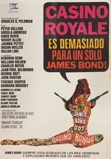 Casino Royale 1967 Spanish Movie Poster Vintage James Bond 12x8in Metal Sign