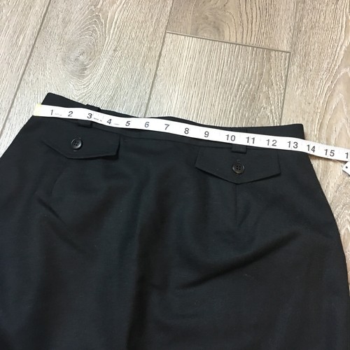 Neu mit Etikett Talbots 100 % reine Schurwolle Woolmark schwarzer Bleistiftrock Größe 6 Damen - Bild 5 von 9