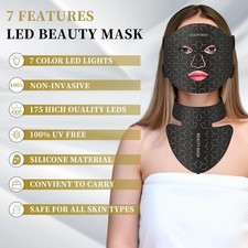 Red Light Therapy for Face  Neck, Red Light Mask , 7-1 Colors LED