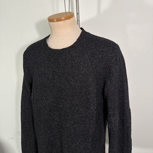 Bonobos Slim Fit Men’s Heather Gray Black Knit Sweater Size L Large Wool Blend - Picture 9 of 13