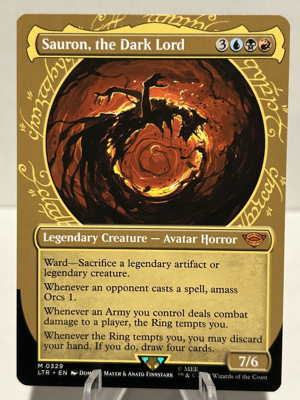 Sauron, the Dark Lord (Showcase) 329 M The Lord of the Rings NM MTG