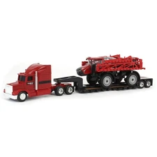 ERTL 1/64 Case IH Patriot 4350 Sprayer & Semi with Lowboy Trailer 44379