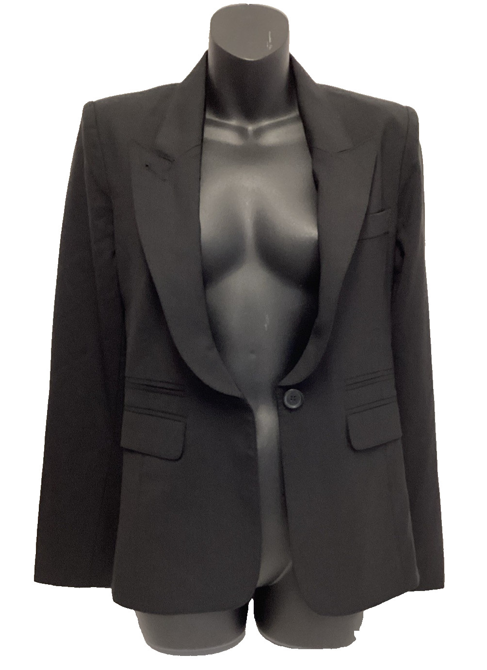 Smythe Racing Stripe Single Button Tuxedo Wool Bl… - image 3