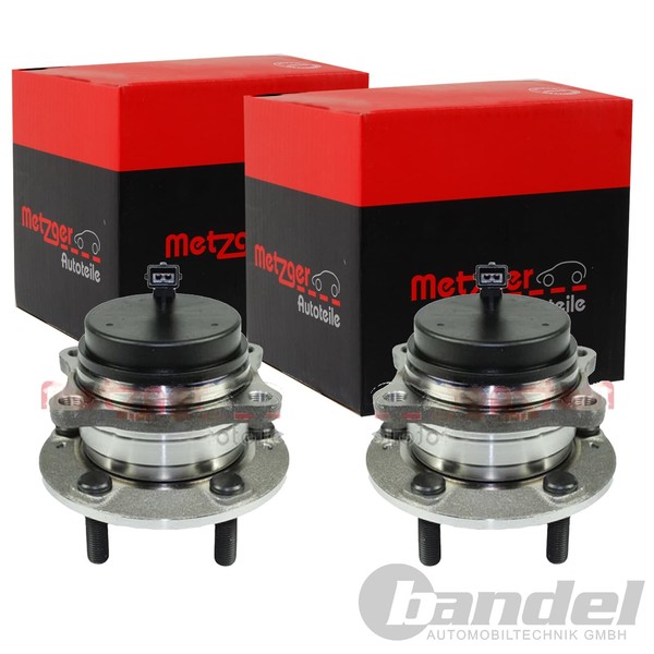 2X Metzger RADLAGER-SATZ Hinten Passend FÜR Hyundai Santa KIA Sorento-image