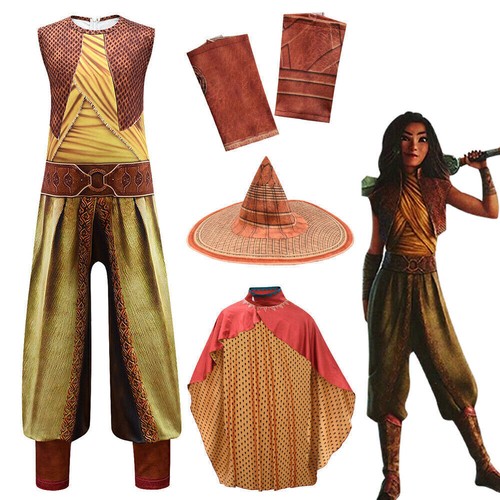 Raya und Der Letzte Drache Kostüm Kinder Mädchen Jungen Karneval Fasching Party - Bild 12 von 18