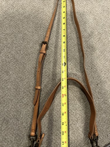 American Leather Co mittelbraune mittelgroße Umhängetasche Leder - Bild 10 von 15