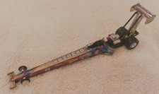 Joe Amato Brushed Bare Metal Superman Top Fuel Race Car 1/64
