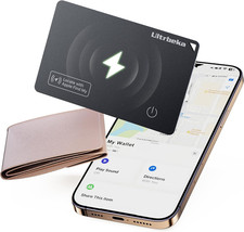 Ultra-Thin Waterproof AirTag Wallet Tracker   Bluetooth, MFi Certified, for iOS