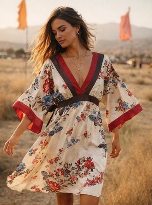 90s butterfly dress Vintage 90s Y2K Butterfly Print Embellished Gown - Vintage One Shoulder Dress - Size 2