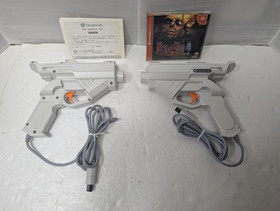 GUN CONTROLLER HKT-7800 2Set House of the Dead 2  Dreamcast SEGA DC Japan Box