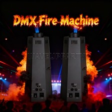 PAIDUN 2PCS 200W Fire Machine Flame Thrower DMX 3.2-9.8ft Jet Disco DJ Show Club