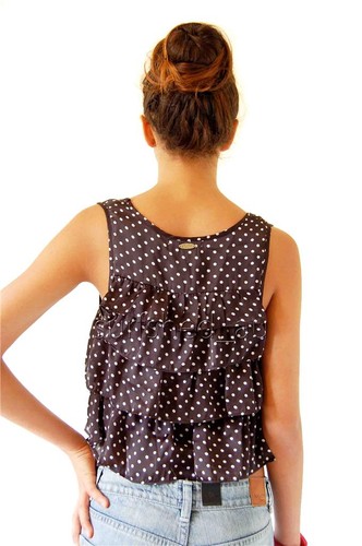 Rip Curl Womens 10 COVE CROPPED SHIRT Crop Top Shirts GSHNAF Black Rrp $49.99 - Picture 4 of 6