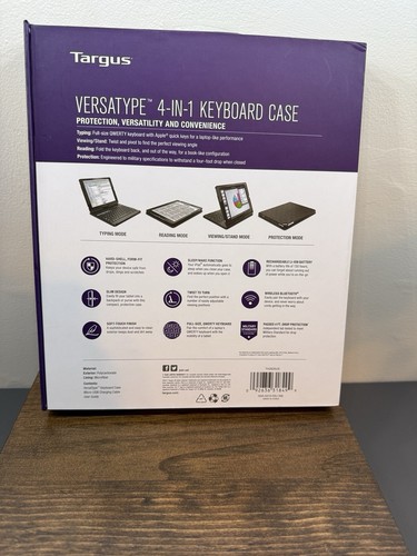 Targus | THZ620US | 4-in-1 Bluetooth Keyboard Folio Case - w/USB Cord - Picture 2 of 4