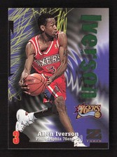 Allen Iverson 1997-98 SkyBox Z-Force #100 Philadelphia 76ers NBA