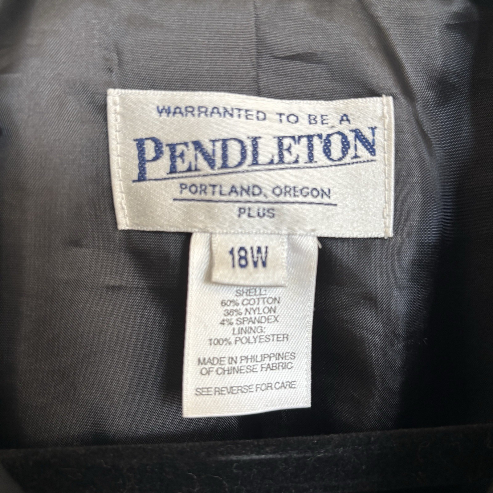 Pendleton Vintage Black Blazer Jacket Women’s Siz… - image 5