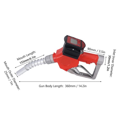1in BSP Automatic Fueling Nozzle Digital Meter Petrol Fuel Nozzle - Bild 4 von 24