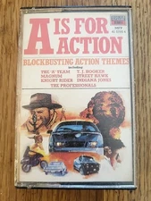 A Is For Action Blockbusting Action Themes Tape Cassette, EMI MFP very rare tape