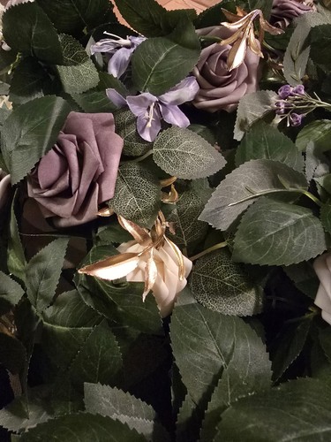 Ling's Moment 5 Fuß Helllila Künstliche Blumengirlande mit Rosenblättern für Hochzeit - Bild 6 von 11