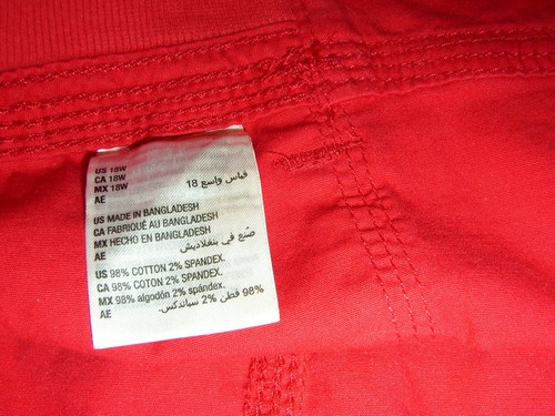 Pantalones capri cargo Style & Co para mujer 18W tiro medio dobladillo elástico beso carmesí, A+ - Imagen 7 de 10